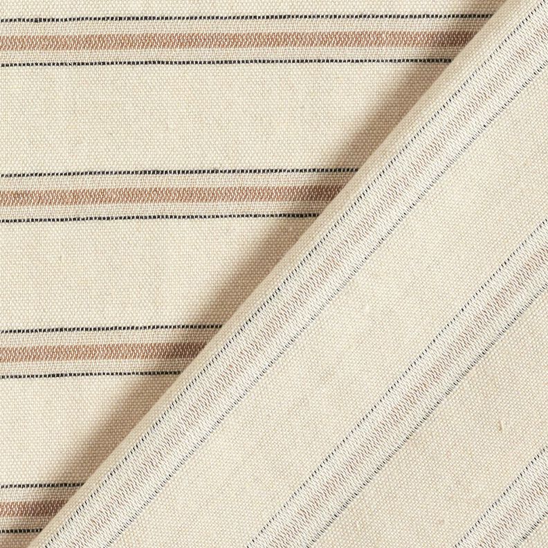 Cotton blend pinstripe shirt fabric – beige/dune,  image number 4