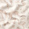 French Terry Sketched Safari Animals – light beige,  thumbnail number 2