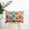 Decor Fabric Half Panama abstract ethnic print – light beige/emerald green,  thumbnail number 6