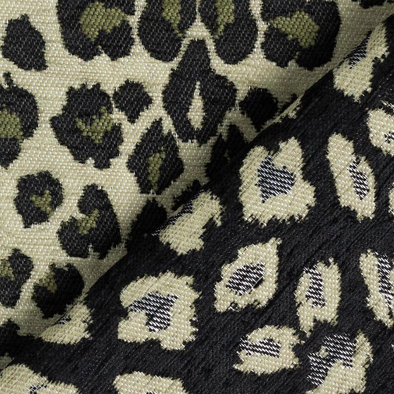 Upholstery Fabric Jacquard Leo – taupe/khaki, image number 4