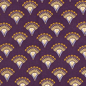 Baby Cord Glitter fans – aubergine, 