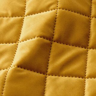 Upholstery Fabric Velvet Quilted Fabric – mustard, 