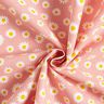 Decor Fabric Half Panama small daisies – salmon/white,  thumbnail number 3