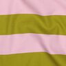 Decor Fabric Canvas cheerful stripes – pink/moss green,  thumbnail number 2