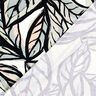 Viscose Jersey large leaves – ivory/midnight blue,  thumbnail number 4