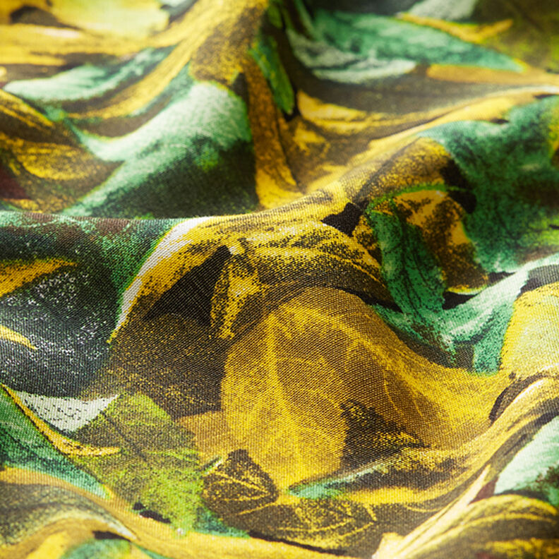 Jungle viscose fabric – olive,  image number 2