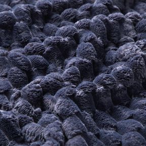 Faux Fur Honeycomb – midnight blue, 