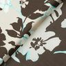 Flowers cotton voile – black brown/natural,  thumbnail number 4