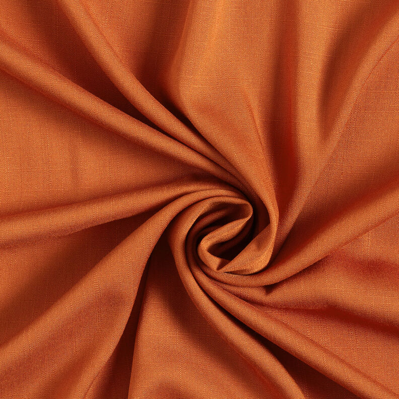 Linen look viscose fabric – copper,  image number 1