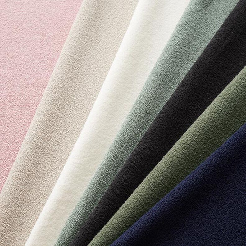 Cotton Sweatshirt Fabric Terry Fleece – reed,  image number 4