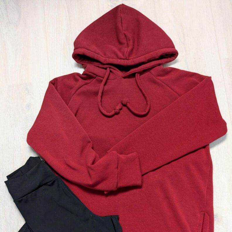 Alpine Fleece Comfy Sweatshirt Plain – carmine,  image number 12