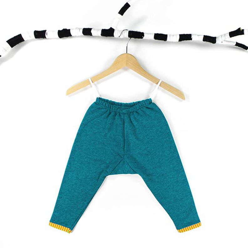 Light Cotton Sweatshirt Fabric Plain &ndash; petrol,  image number 4