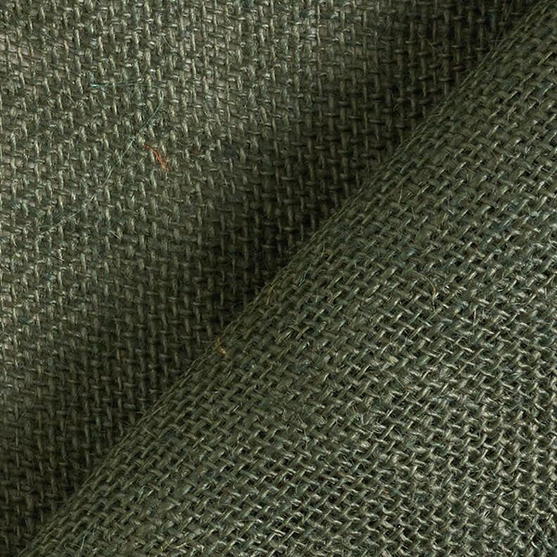 Decor Fabric Jute Plain 150 cm – dark pine,  image number 4