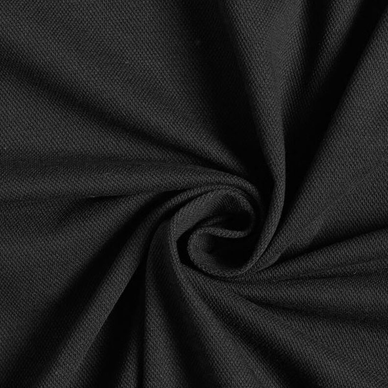 Cotton Jersey Fine Piqué – black,  image number 1