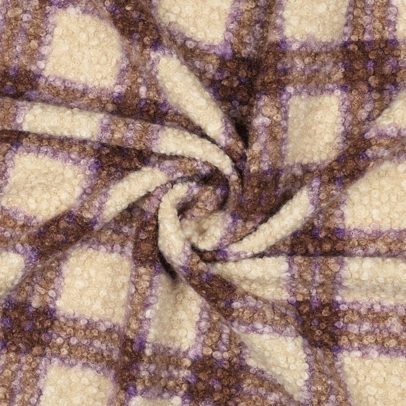 Knit Bouclé Check – green/offwhite,  image number 3