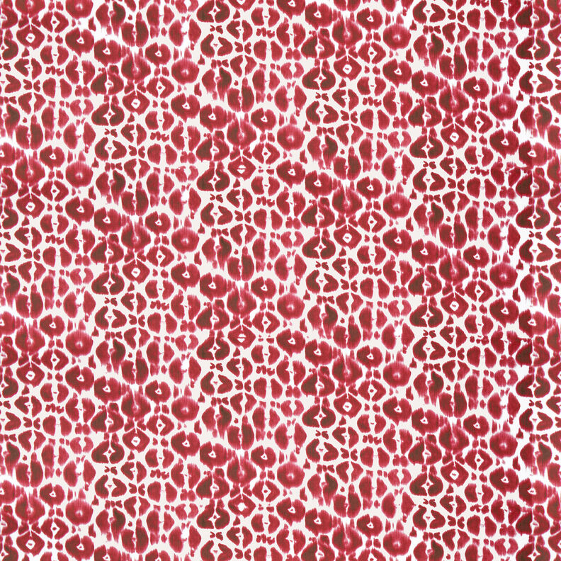 GOTS French terry batik leopard print | TCC x LOOKS by Wolfgang Joop – berry/cream,  image number 1