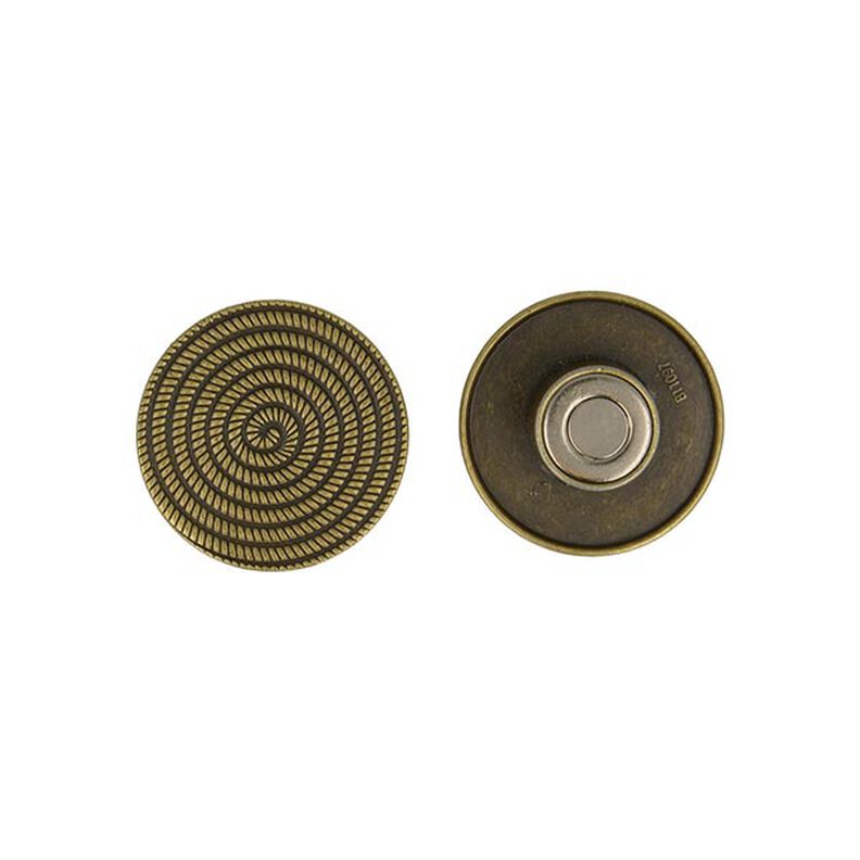 Tiebacks with Magnetic Closure [Ø 4,5cm] – antique gold metallic,  image number 1