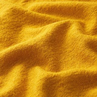Lightweight viscose and wool blend knitted fabric – curry yellow, 