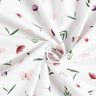 Cotton Poplin flowers and butterflies – white,  thumbnail number 3