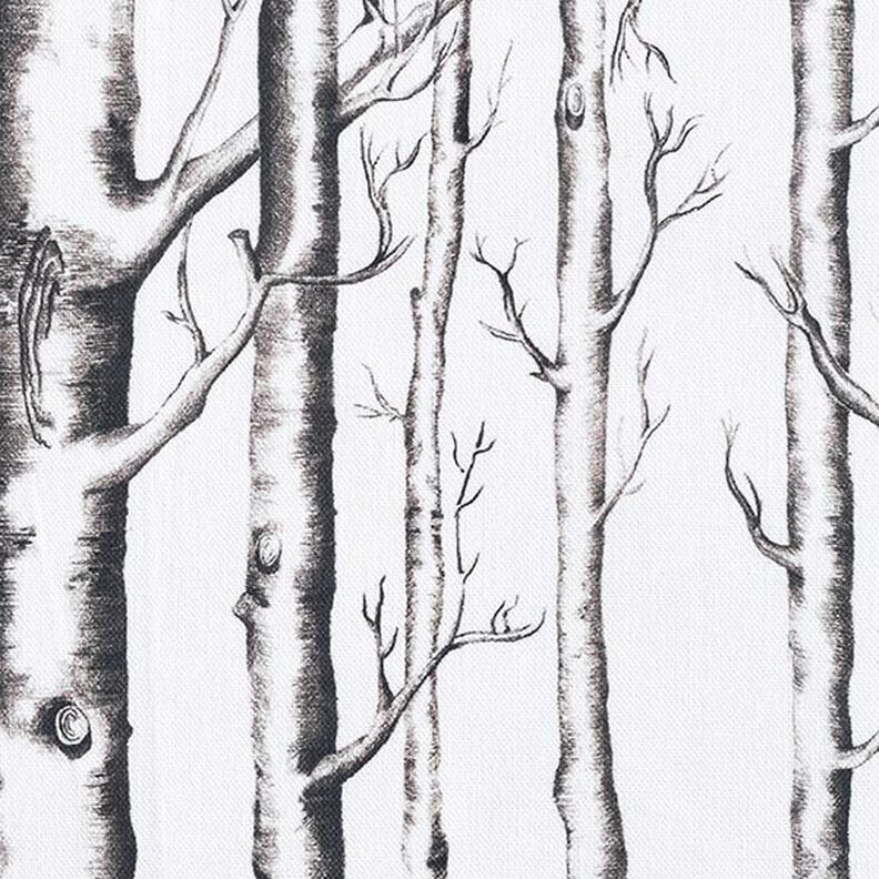 Decor Fabric Half Panama tree trunks – offwhite,  image number 6