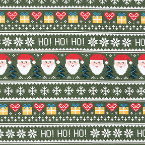 Ho! Ho! Ho! French Terry – dark pine, 
