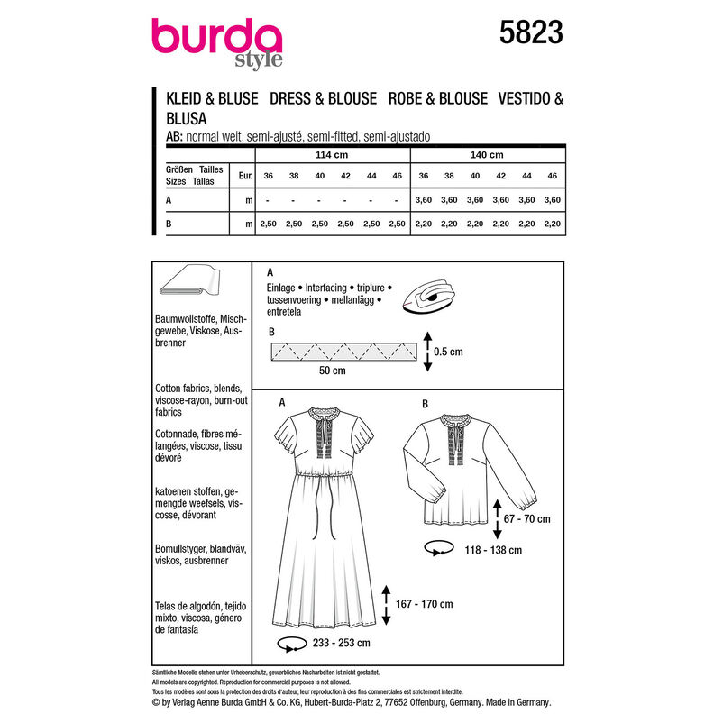 Dress / Blouse | Burda 5823 | 36-46,  image number 9