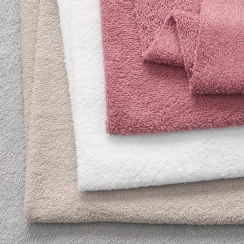 Towelling Fabric – light beige,  image number 6