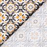 Cotton Cretonne Tile Print – white/black,  thumbnail number 4