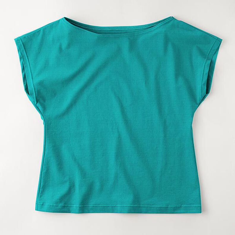 Medium Cotton Jersey Plain – emerald green,  image number 8