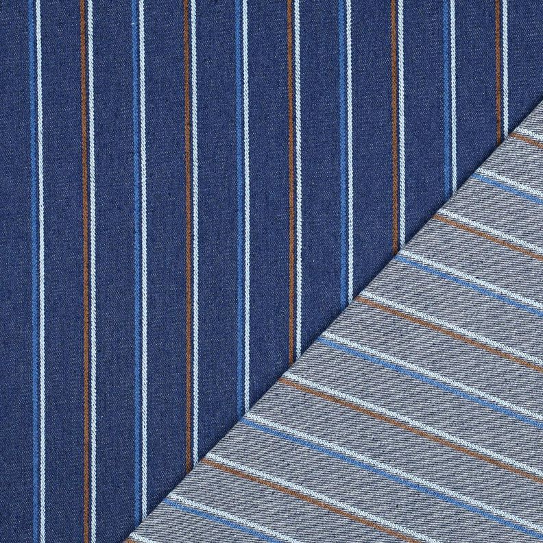Denim Woven stripes | Poppy Fabrics – indigo,  image number 4