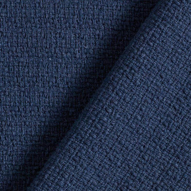 Costume fabric coarsely woven – navy blue,  image number 3