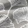 Decor Fabric Jacquard large ginkgo – granite/ivory,  thumbnail number 5