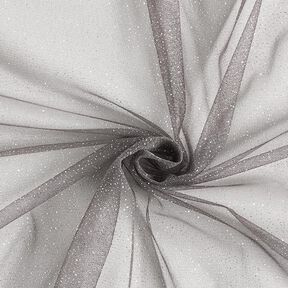 Royal Glitter Tulle – dark grey/silver, 