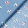 GOTS Cotton Poplin butterflies – brilliant blue,  thumbnail number 4