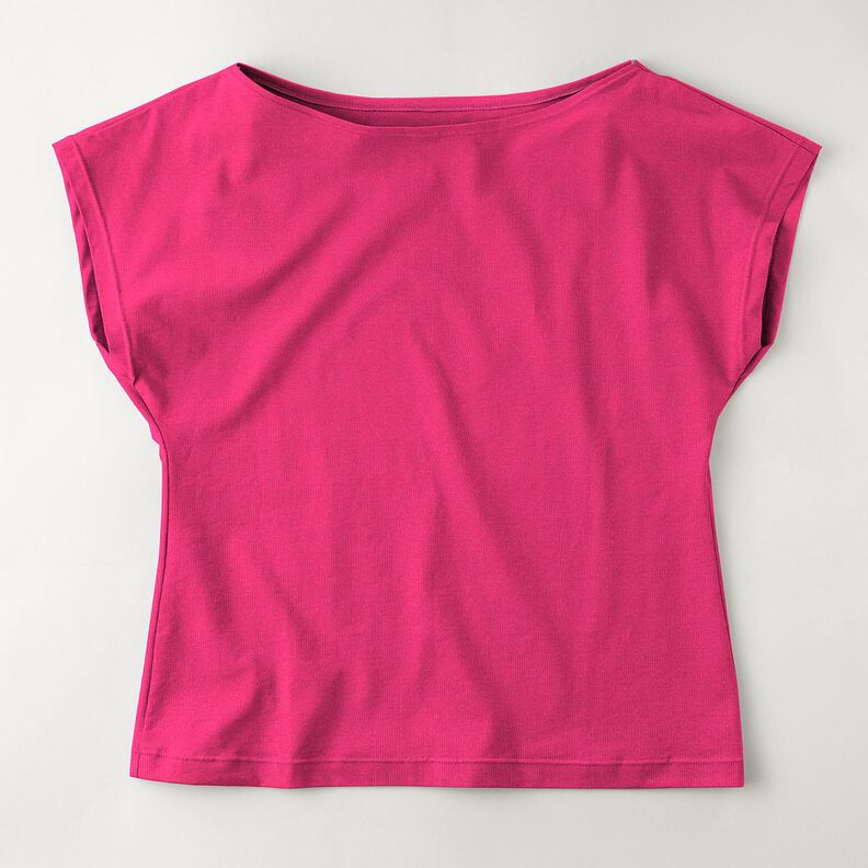 Medium Cotton Jersey Plain – intense pink,  image number 6