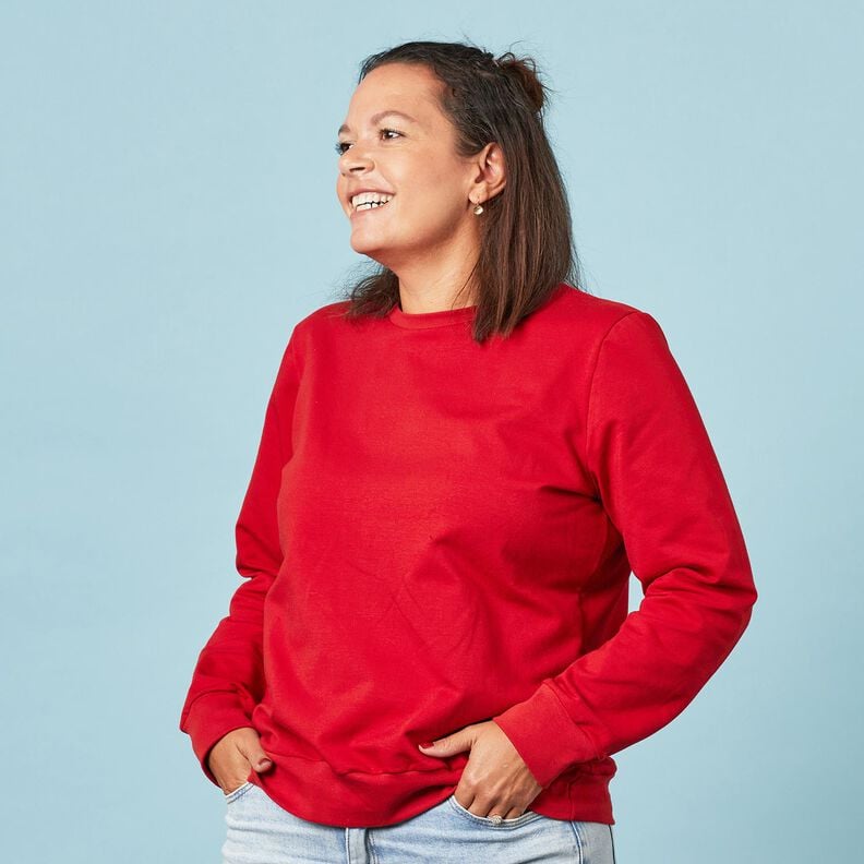 Cuffing Fabric Plain – raspberry, image number 6