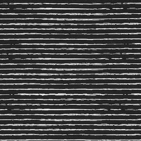 Cotton Jersey Scribble Stripes – black, 