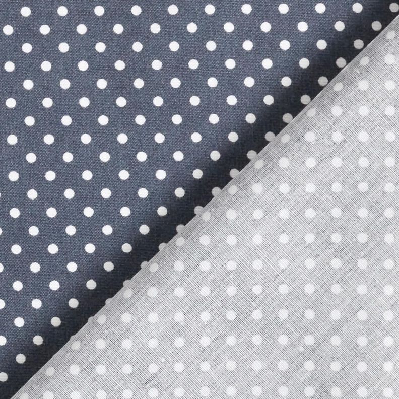 Cotton Poplin Mini polka dots – anthracite/white,  image number 4