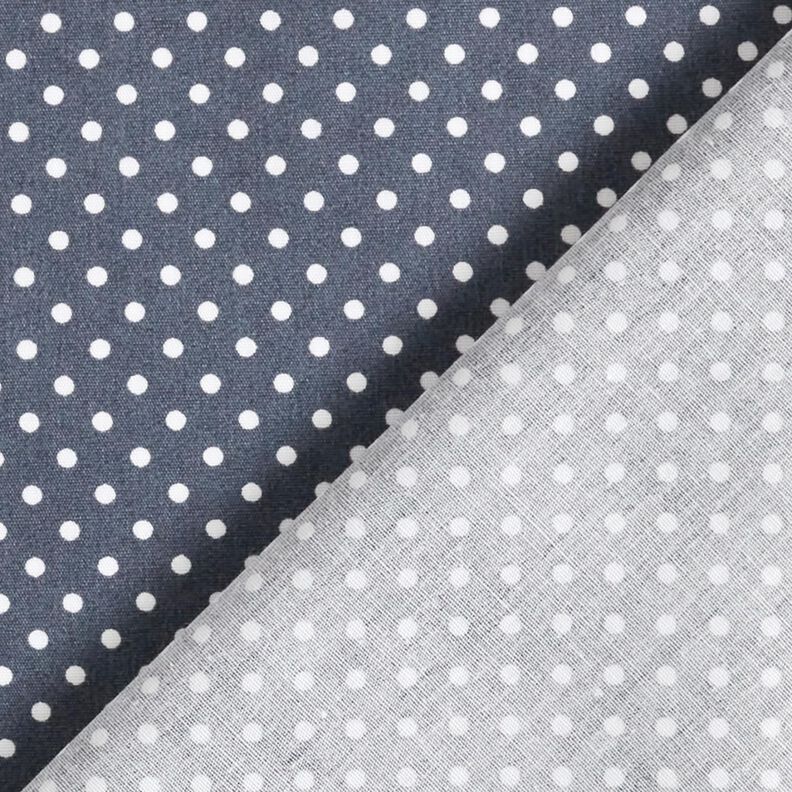 Cotton Poplin Mini polka dots – anthracite/white, image number 4