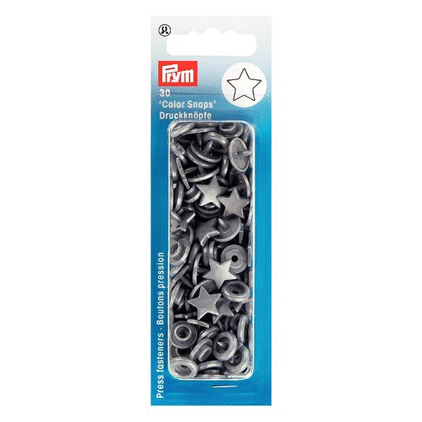 Color Snaps Star Press Fasteners 5 - silver grey| Prym,  image number 2
