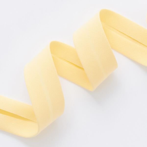Bias binding Organic cotton [20 mm] – vanilla yellow,  image number 2