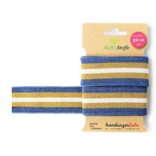 Organic Jacquard TrimSTRIPE ME GLAM  [200 CM | 3,5 CM]  | Albstoffe | Hamburger Liebe, 