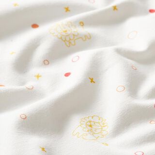 GOTS Cotton Jersey Lion | Tula Kids – white, 