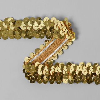 Stretch Sequin Trim 20mm) 14 – gold metallic, 