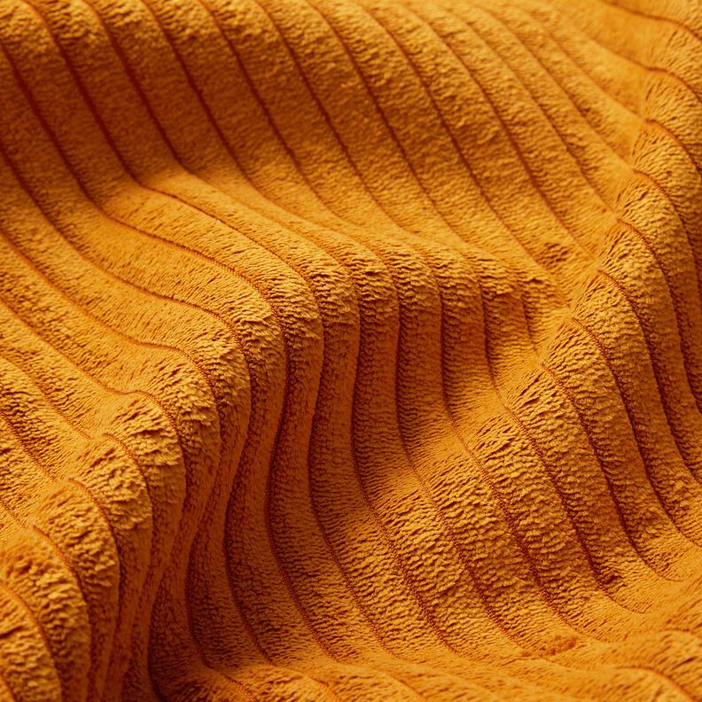 Upholstery Fabric soft corduroy – curry yellow,  image number 3