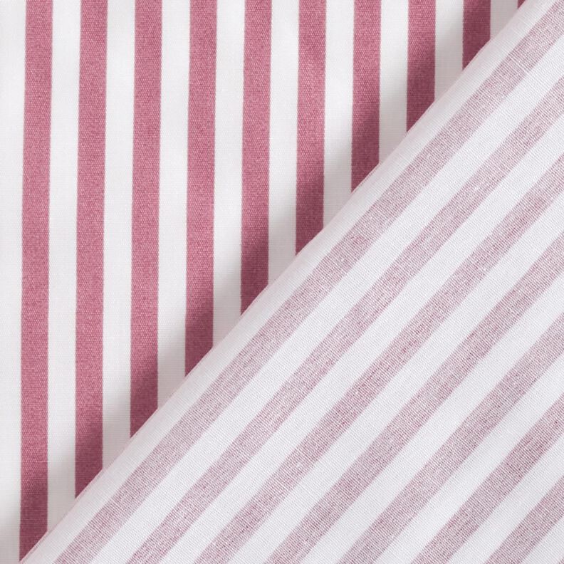Cotton Poplin narrow stripes – hollyhock/white,  image number 4