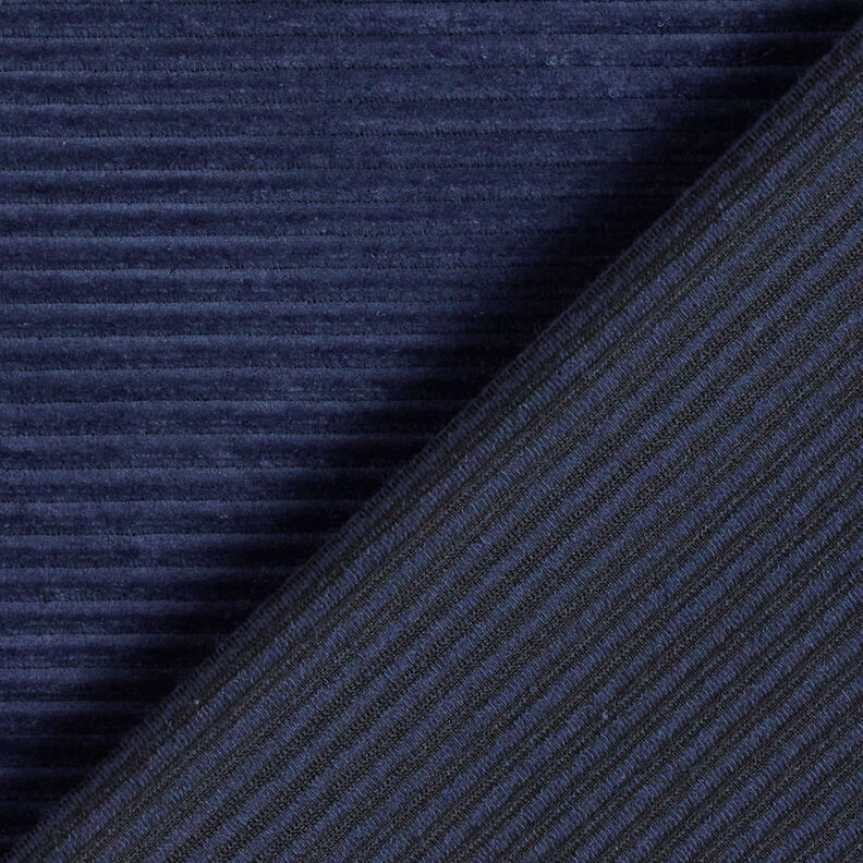 Chunky Corduroy Jersey Cross ribs – navy blue,  image number 3