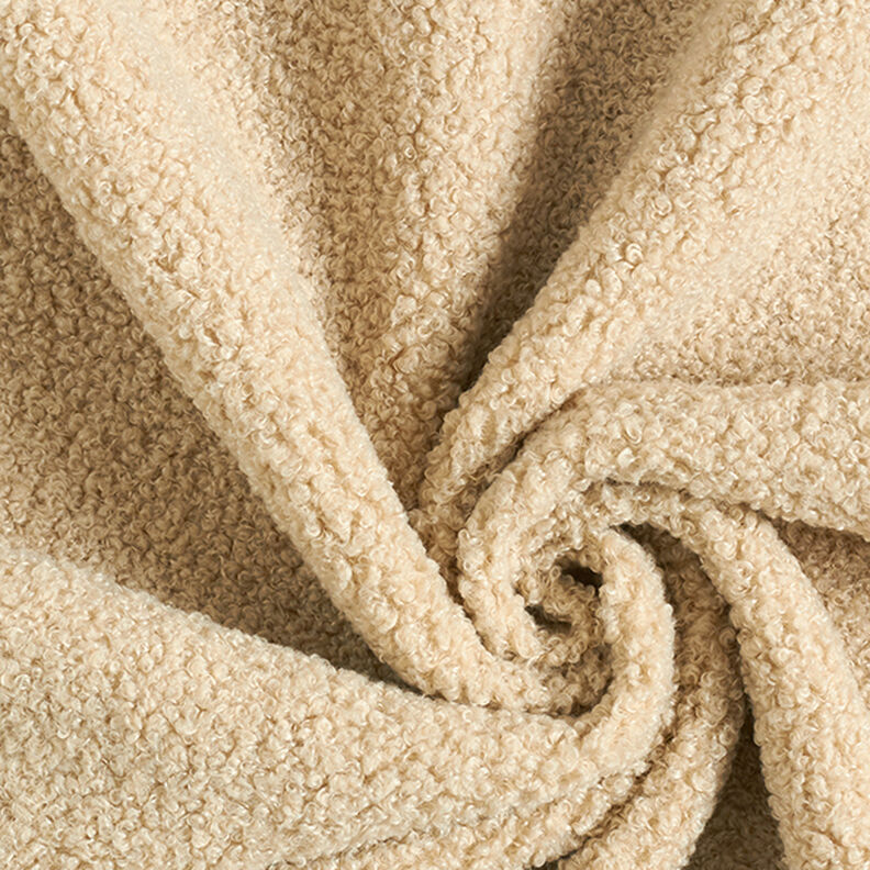 Decorative teddy fabric – dark beige,  image number 3