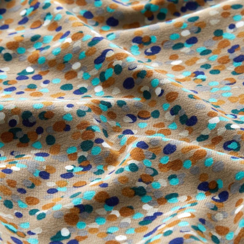 Cotton Jersey colourful confetti – dune/blue spruce,  image number 2