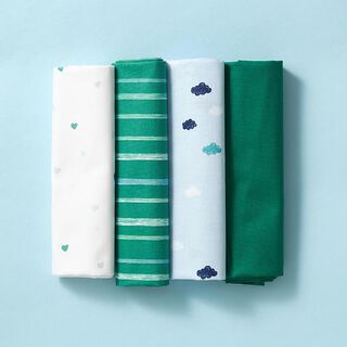 GOTS fabric bundle poplin | Tula – dark green, 